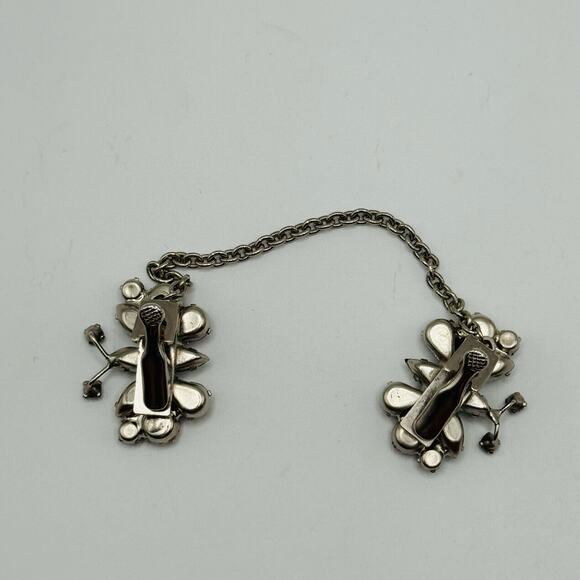 Vintage Butterfly Scarf Clip Silver Tone - Picture 3 of 3